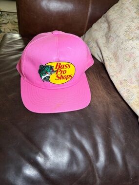 Bass Pro Shops Pink Mesh Logo Trucker Hat